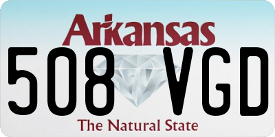 AR license plate 508VGD