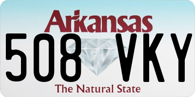 AR license plate 508VKY