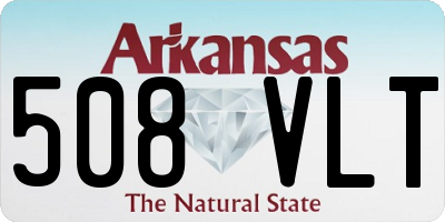AR license plate 508VLT