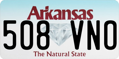 AR license plate 508VNO