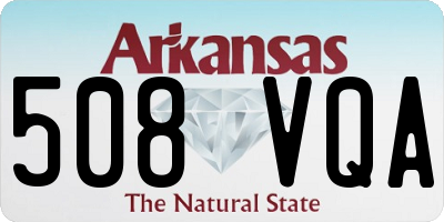 AR license plate 508VQA
