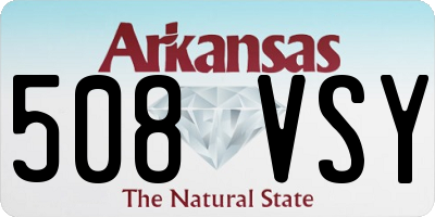 AR license plate 508VSY