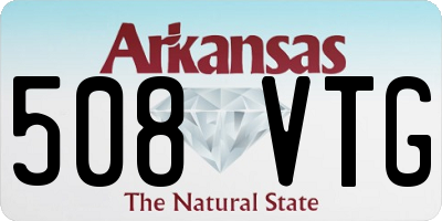 AR license plate 508VTG