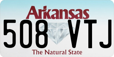 AR license plate 508VTJ