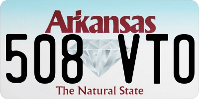 AR license plate 508VTO
