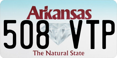 AR license plate 508VTP