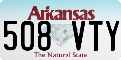 AR license plate 508VTY