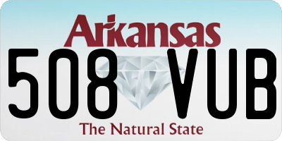 AR license plate 508VUB
