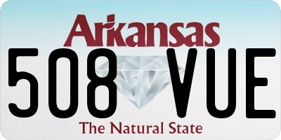 AR license plate 508VUE
