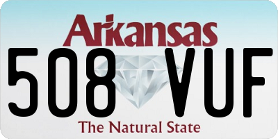 AR license plate 508VUF