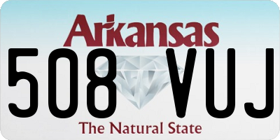 AR license plate 508VUJ