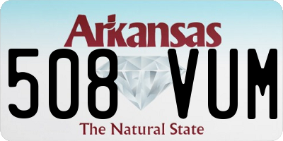 AR license plate 508VUM