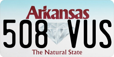 AR license plate 508VUS