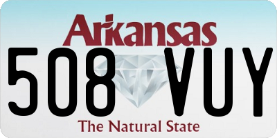 AR license plate 508VUY