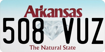 AR license plate 508VUZ