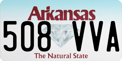 AR license plate 508VVA