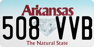 AR license plate 508VVB