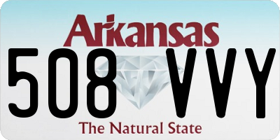 AR license plate 508VVY