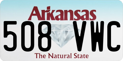AR license plate 508VWC