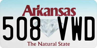 AR license plate 508VWD
