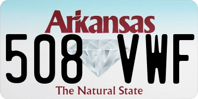 AR license plate 508VWF