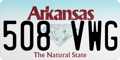 AR license plate 508VWG