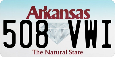 AR license plate 508VWI