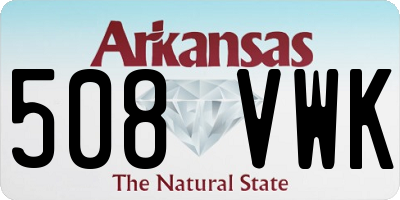AR license plate 508VWK