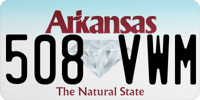 AR license plate 508VWM