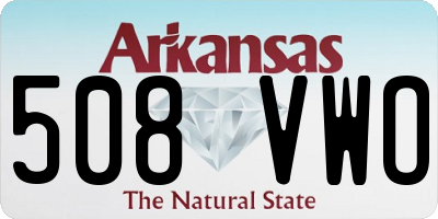 AR license plate 508VWO