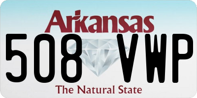 AR license plate 508VWP
