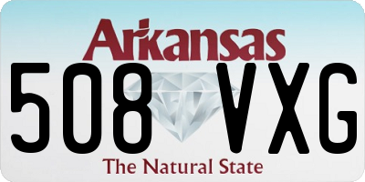AR license plate 508VXG
