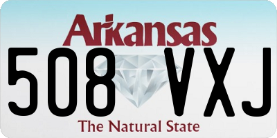 AR license plate 508VXJ