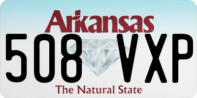 AR license plate 508VXP