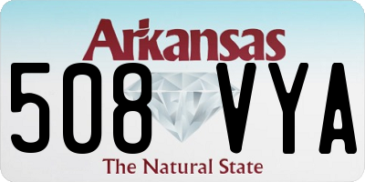AR license plate 508VYA