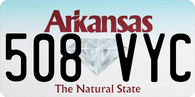 AR license plate 508VYC