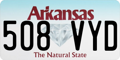 AR license plate 508VYD
