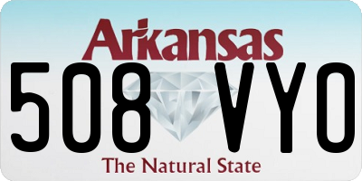 AR license plate 508VYO