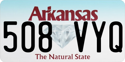 AR license plate 508VYQ