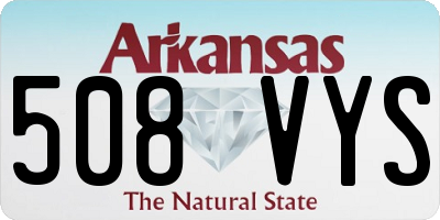 AR license plate 508VYS