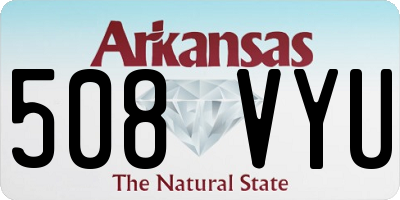 AR license plate 508VYU