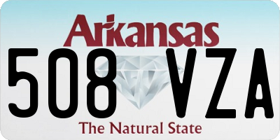 AR license plate 508VZA