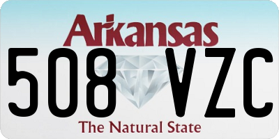 AR license plate 508VZC