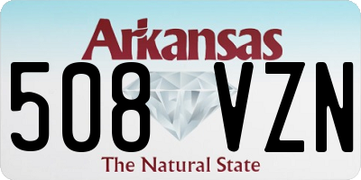 AR license plate 508VZN