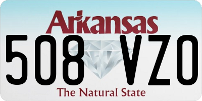 AR license plate 508VZO