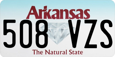 AR license plate 508VZS