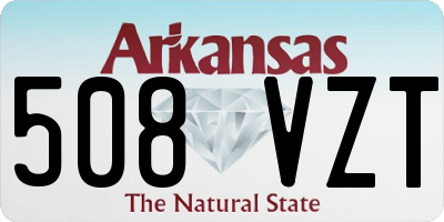 AR license plate 508VZT