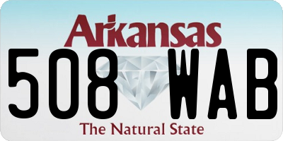 AR license plate 508WAB