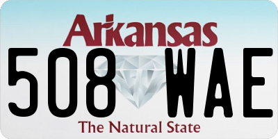 AR license plate 508WAE