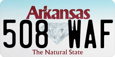 AR license plate 508WAF